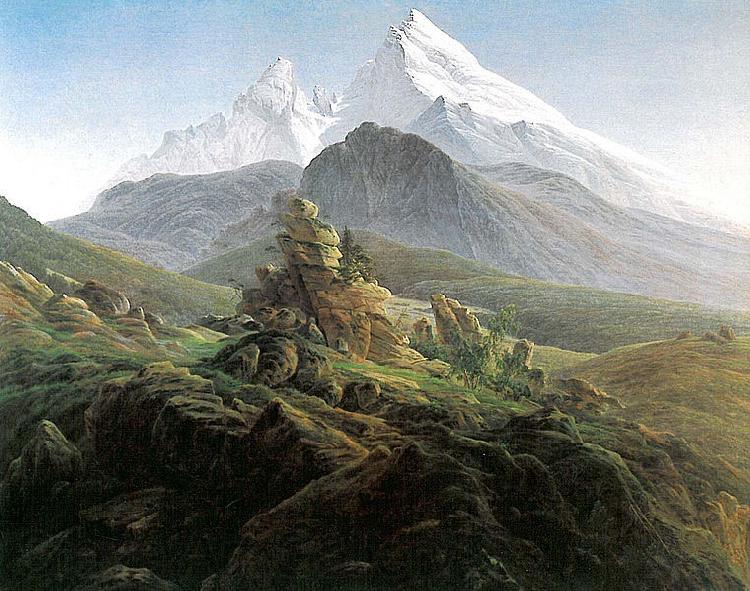 Caspar David Friedrich Der Watzmann Norge oil painting art